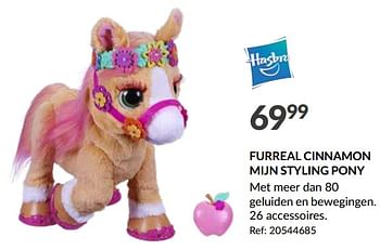 Promoties Furreal cinnamon mijn styling pony - Hasbro - Geldig van 15/11/2023 tot 20/11/2023 bij Fun