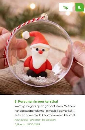 Promoties Knutselset kerstman boetseren - Huismerk - Ava - Geldig van 24/10/2023 tot 31/12/2023 bij Ava