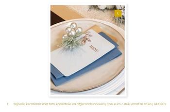 Promoties Stijlvolle kerstkaart met foto - Huismerk - Ava - Geldig van 24/10/2023 tot 31/12/2023 bij Ava