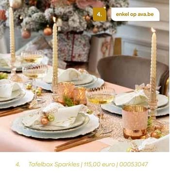 Promoties Tafelbox sparkles - Huismerk - Ava - Geldig van 24/10/2023 tot 31/12/2023 bij Ava
