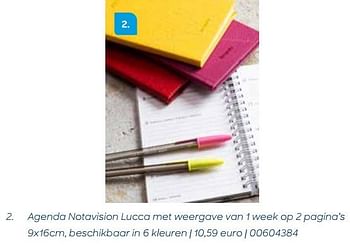 Promoties Agenda notavision lucca met weergave - Brepols - Geldig van 24/10/2023 tot 31/12/2023 bij Ava