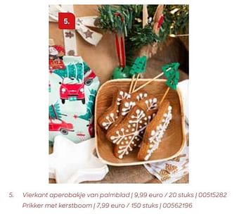Promoties Vierkant aperobakje van palmblad - Huismerk - Ava - Geldig van 24/10/2023 tot 31/12/2023 bij Ava