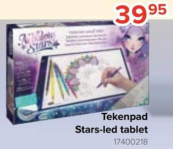 Promoties Tekenpad stars-led tablet - Nebulous Stars - Geldig van 20/10/2023 tot 06/12/2023 bij Euro Shop
