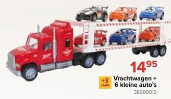 Promoties Vrachtwagen + 6 kleine auto’s - Huismerk - Euroshop - Geldig van 20/10/2023 tot 06/12/2023 bij Euro Shop
