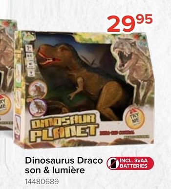 Promotions Dinosaurus draco son + lumière - Produit Maison - Euroshop - Valide de 20/10/2023 à 06/12/2023 chez Euro Shop