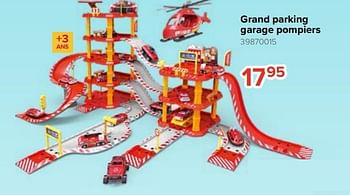 Promotions Grand parking garage pompiers - Produit Maison - Euroshop - Valide de 20/10/2023 à 06/12/2023 chez Euro Shop
