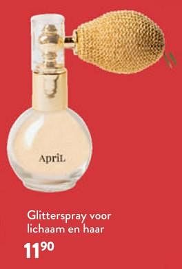 Promoties Glitterspray voor lichaam en haar - April  - Geldig van 08/11/2023 tot 21/11/2023 bij DI