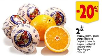 Promoties Sinaasappelen papillon oranges papillon - Huismerk - Match - Geldig van 15/11/2023 tot 21/11/2023 bij Match