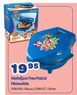 BESTRON WAFFLE MAKER - BLUE  PAW PATROL