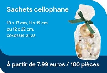 Promotions Sachets cellophane - Produit Maison - Ava - Valide de 24/10/2023 à 31/12/2023 chez Ava