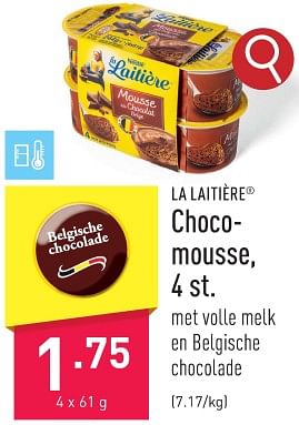 Promoties Choco- mousse - La Laitiere - Geldig van 24/11/2023 tot 01/12/2023 bij Aldi