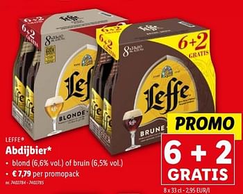 Promotions Abdijbier - Leffe - Valide de 22/11/2023 à 28/11/2023 chez Lidl