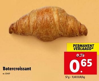 Promoties Botercroissant - Huismerk - Lidl - Geldig van 22/11/2023 tot 28/11/2023 bij Lidl