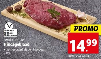 Promoties Hindegebraad - Limited Edition - Geldig van 22/11/2023 tot 28/11/2023 bij Lidl