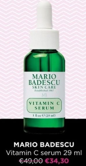Promoties Mario badescu vitamin c serum - Mario Badescu - Geldig van 13/11/2023 tot 27/11/2023 bij ICI PARIS XL