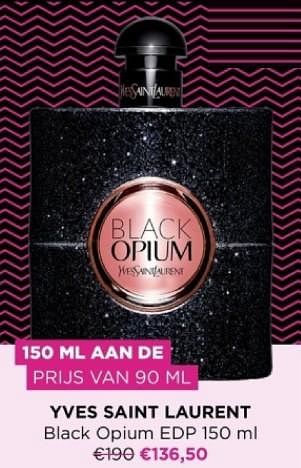Promoties Yves saint laurent black opium edp - Yves Saint Laurent - Geldig van 13/11/2023 tot 27/11/2023 bij ICI PARIS XL