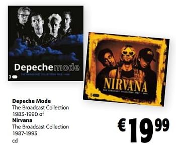 Promoties Depeche mode of nirvana cd - Huismerk - Colruyt - Geldig van 15/11/2023 tot 28/11/2023 bij Colruyt