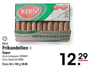 Promoties Frikandellen super - Kern - Geldig van 02/11/2023 tot 23/11/2023 bij Sligro