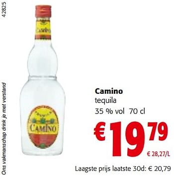 Promoties Camino tequila - Camino - Geldig van 15/11/2023 tot 28/11/2023 bij Colruyt