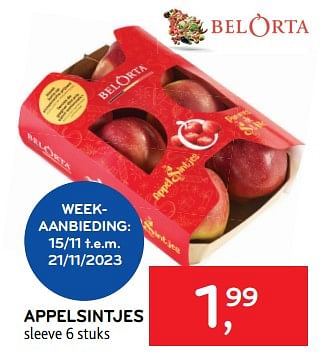 Promotions Appelsintjes - Belorta - Valide de 15/11/2023 à 28/11/2023 chez Alvo