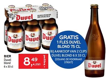 Promoties Bier duvel - Duvel - Geldig van 15/11/2023 tot 28/11/2023 bij Alvo