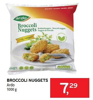 Promoties Broccoli nuggets ardo - Ardo - Geldig van 15/11/2023 tot 28/11/2023 bij Alvo
