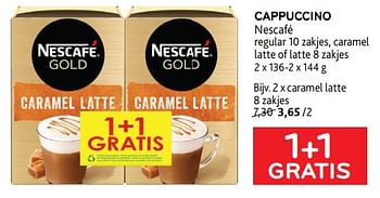 Promoties Cappuccino nescafé 1+1 gratis - Nescafe - Geldig van 15/11/2023 tot 28/11/2023 bij Alvo