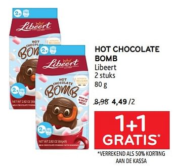 Promoties Hot chocolate bomb libeert 1+1 gratis - Libeert - Geldig van 15/11/2023 tot 28/11/2023 bij Alvo
