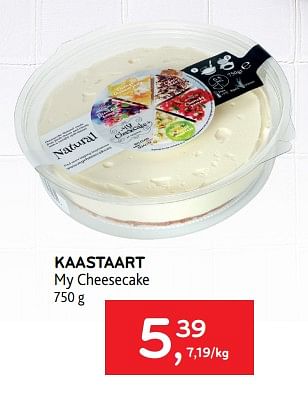 Promoties Kaastaart my cheesecake - My Cheesecake - Geldig van 15/11/2023 tot 28/11/2023 bij Alvo