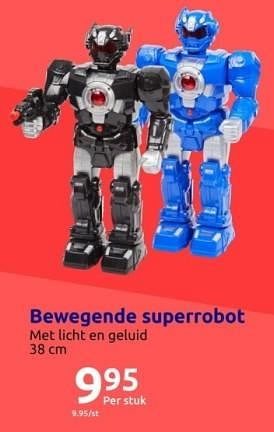 Promotions Bewegende superrobot - Produit Maison - Action - Valide de 15/11/2023 à 21/11/2023 chez Action