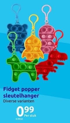 Promoties Fidget popper sleutelhanger - Huismerk - Action - Geldig van 15/11/2023 tot 21/11/2023 bij Action