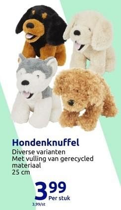Promoties Hondenknuffel - Huismerk - Action - Geldig van 15/11/2023 tot 21/11/2023 bij Action