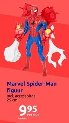 Promoties Marvel spider-man figuur - Marvel - Geldig van 15/11/2023 tot 21/11/2023 bij Action