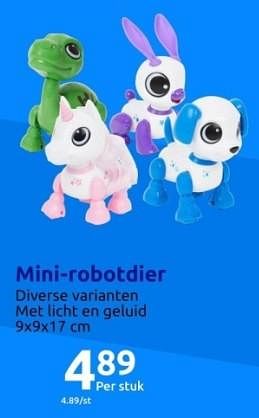 Promoties Mini-robotdier - Gear2Play - Geldig van 15/11/2023 tot 21/11/2023 bij Action