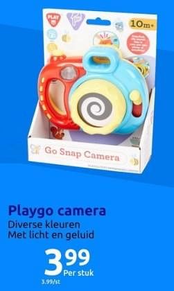 Promoties Playgo camera - Play-Go - Geldig van 15/11/2023 tot 21/11/2023 bij Action