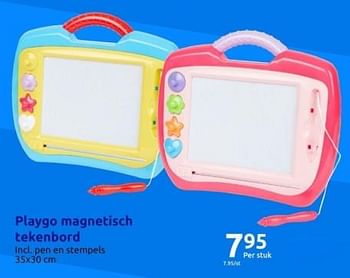 Promoties Playgo magnetisch tekenbord - Play-Go - Geldig van 15/11/2023 tot 21/11/2023 bij Action