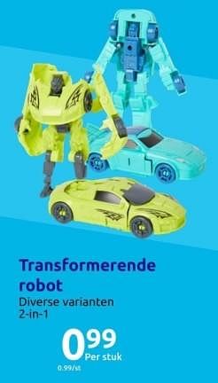 Promoties Transformerende robot - Huismerk - Action - Geldig van 15/11/2023 tot 21/11/2023 bij Action