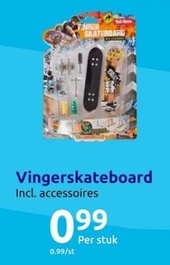 Promoties Vingerskateboard - Toi Toys - Geldig van 15/11/2023 tot 21/11/2023 bij Action