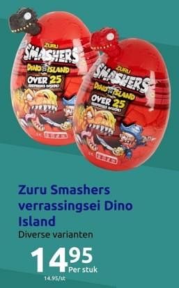 Promoties Zuru smashers verrassingsei dino island - Zuru - Geldig van 15/11/2023 tot 21/11/2023 bij Action