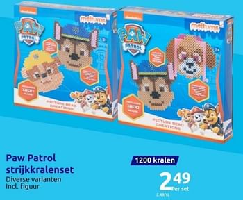 Promoties Paw patrol strijkkralenset - Nickelodeon - Geldig van 15/11/2023 tot 21/11/2023 bij Action