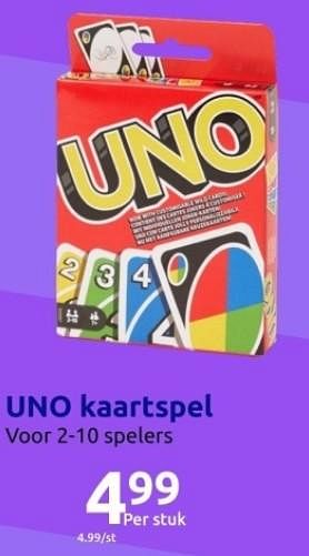 Promoties Uno kaartspel - Huismerk - Action - Geldig van 15/11/2023 tot 21/11/2023 bij Action