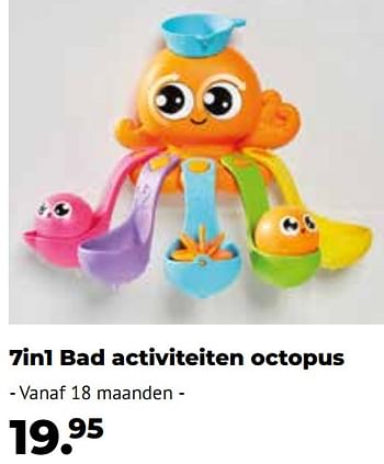Promoties 7in1 bad activiteiten octopus - Tomy - Geldig van 25/10/2023 tot 31/12/2023 bij Europoint