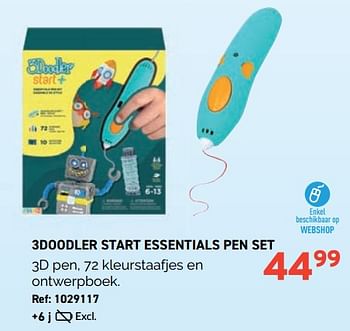 Promoties 3doodler start essentials pen set - The 3doodler - Geldig van 01/11/2023 tot 28/11/2023 bij Trafic