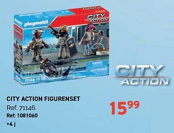 Promoties City action figurenset - Playmobil - Geldig van 01/11/2023 tot 28/11/2023 bij Trafic