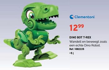 Promoties Dino bot t-rex - Clementoni - Geldig van 01/11/2023 tot 28/11/2023 bij Trafic