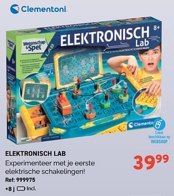 Promoties Elektronisch lab - Clementoni - Geldig van 01/11/2023 tot 28/11/2023 bij Trafic