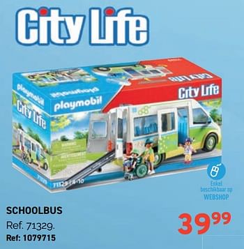 Promoties Schoolbus - Playmobil - Geldig van 01/11/2023 tot 28/11/2023 bij Trafic