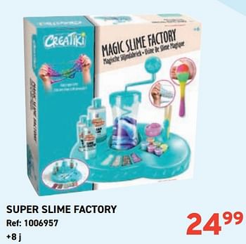 Promoties Super slime factory - Creatiki - Geldig van 01/11/2023 tot 28/11/2023 bij Trafic