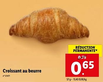 Promotions Croissant au beurre - Produit maison - Lidl - Valide de 22/11/2023 à 28/11/2023 chez Lidl