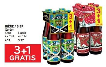 Promotions Bière gordon 3+1 gratis - Gordon - Valide de 15/11/2023 à 28/11/2023 chez Alvo